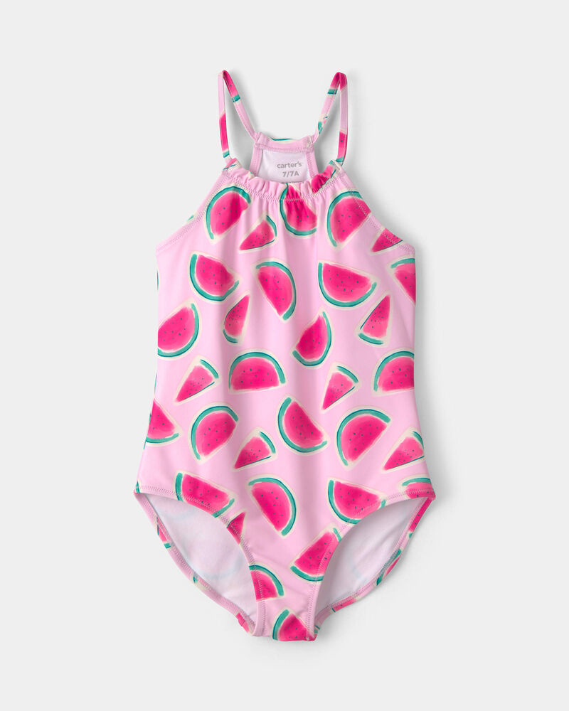 Filles - Maillot de bain 1 pi&egrave;ce &agrave; melon d&rsquo;eau - Rose, image 1 sur 3 diapositives