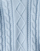 Toddler Organic Cotton Cable Knit Sweater, image 3 of 4 slides