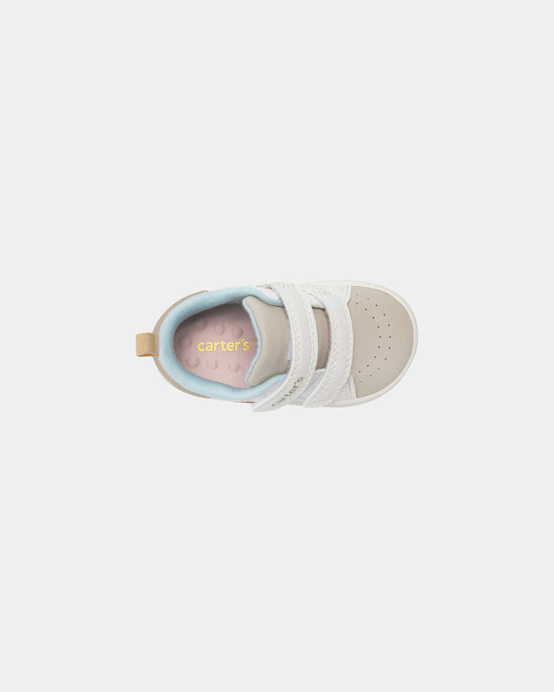 B&eacute;b&eacute; fille - Chaussures d&eacute;contract&eacute;es Every Step&reg; &agrave; c&oelig;urs - Blanc/Beige, image 4 sur 6 diapositives