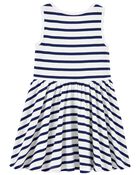 Toddler Striped Jersey Dress, image 2 of 4 slides