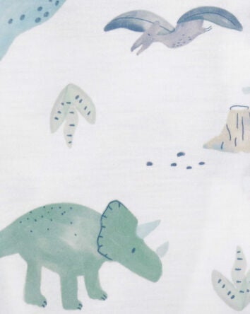 Toddler 2-Piece Dinosaur Coat-Style Loose Fit Pyjamas, 