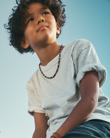 Boys Short-Sleeve T-Shirt - Heathered Grey, 