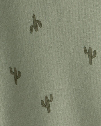 Toddler Boy Cactus French Terry Pullover Sweatshirt - Olive, 