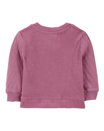 Baby Thermal & Quilted Long-Sleeve Top - Purple, 