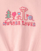 Toddler Girl 'Nature Lover' Long-Sleeve Top - Pink, image 3 of 4 slides