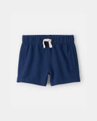 Baby Boy French Terry Shorts - Blue, image 1 of 4 slides