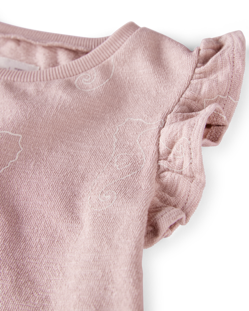 Toddler 2-Piece Organic Cotton Knit Seahorse-Print Set, image 3 of 4 slides