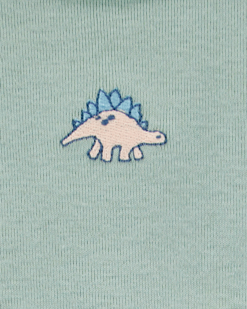 Baby Boy 5-Pack Dinosaur Short-Sleeve Cotton Bodysuits, image 5 of 8 slides