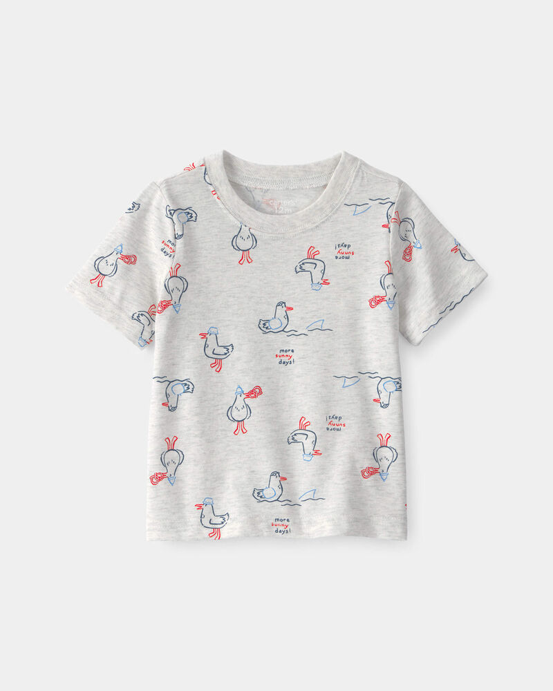 B&eacute;b&eacute; - T-shirt &agrave; motif de p&eacute;licans - Gris, image 1 sur 2 diapositives