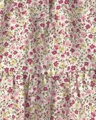 Baby Girl Organic Cotton Dobby Dress in Floral, image 5 of 6 slides