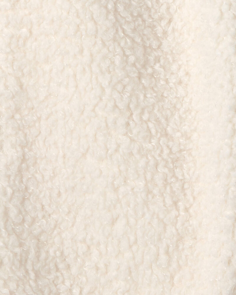 B&eacute;b&eacute; - Ensemble 2 pi&egrave;ces haut manches longues et pantalon en molleton &agrave; th&egrave;me agneau &ndash; Cr&egrave;me, image 4 sur 4 diapositives