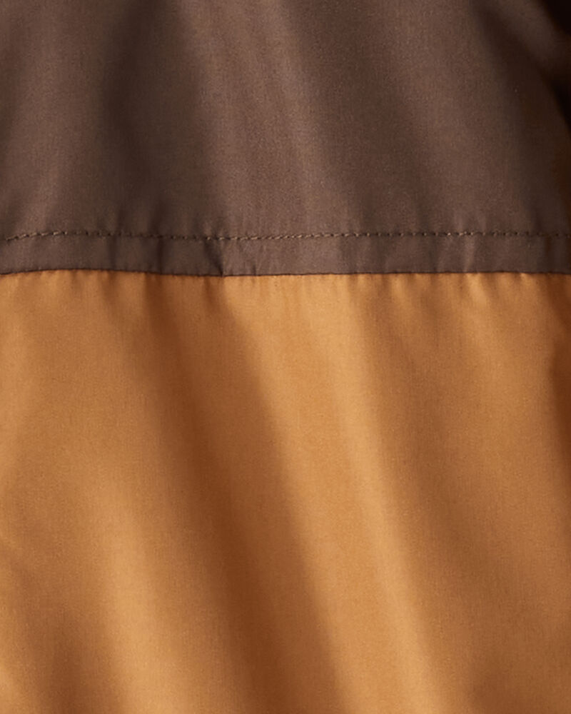Boys Long-Sleeve Midweight Utility Jacket - Brown, image 3 of 3 slides