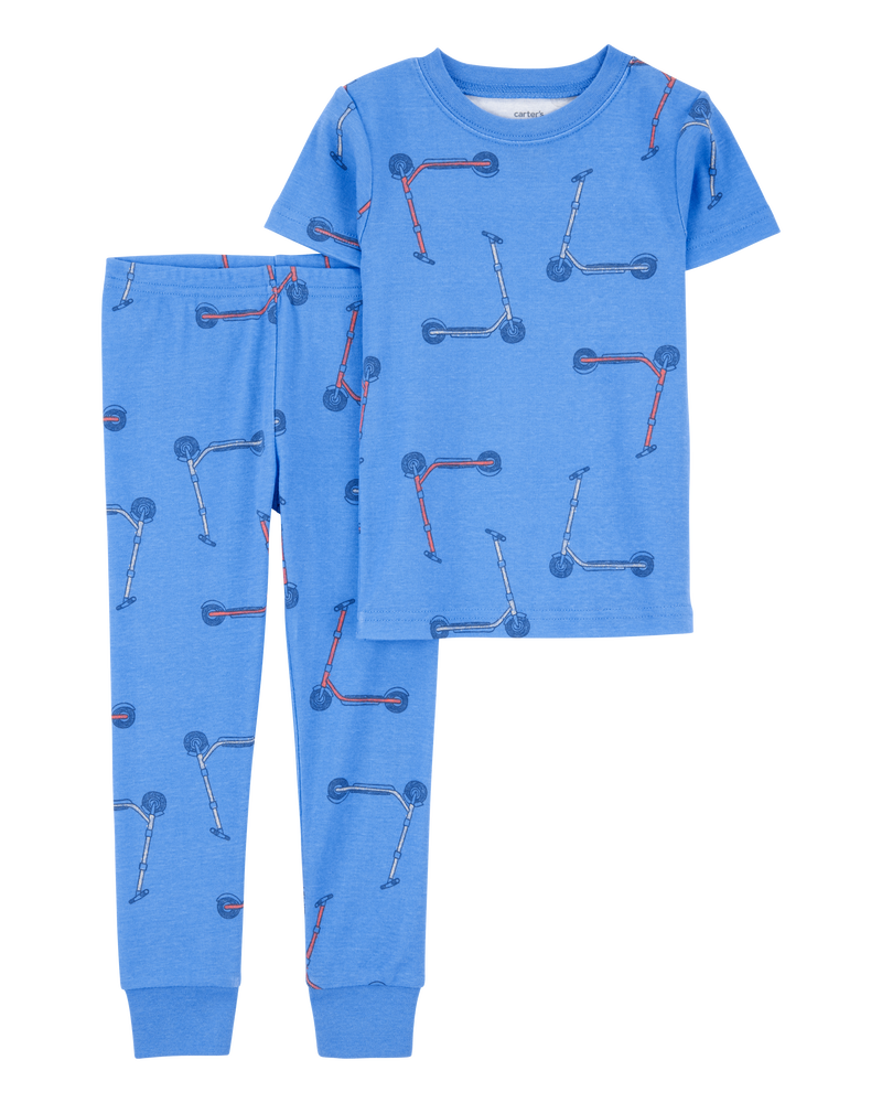 Toddler 2-Piece Scooter Print 100% Snug Fit Cotton Pyjamas, image 1 of 3 slides