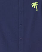 Baby Boy 'Surf Club' Short Sleeve Romper - Navy Blue, image 4 of 6 slides