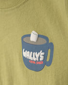 Tout-petit gar&ccedil;on &ndash; T-shirt manches longues &agrave; motif morse &ndash; Jaune, image 3 sur 5 diapositives