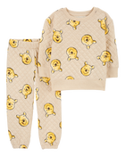 Baby 2-Piece Winnie The Pooh Sweatshirt & Pant Set, image 1 of 2 slides