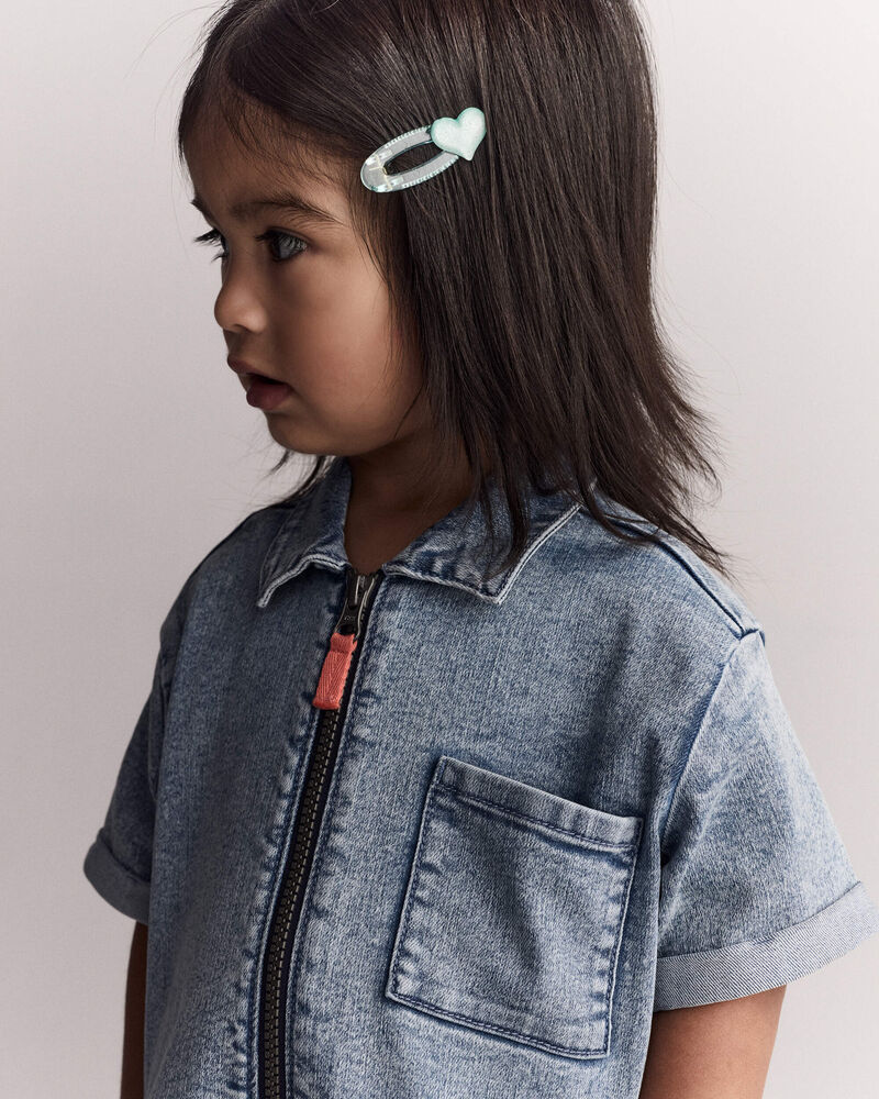 Tout-petit fille - Barboteuse en denim Day Out&trade;, image 6 sur 6 diapositives