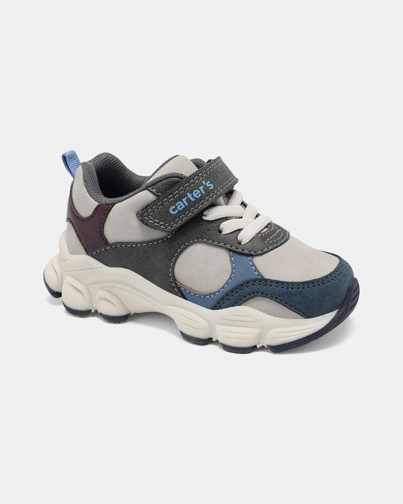 Toddler Boy Athletic Sneakers - Blue/Grey, image 1 of 7 slides