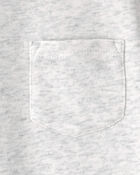 Toddler Boy French Terry Pocket T-Shirt - Grey, image 4 of 5 slides