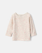 B&eacute;b&eacute; fille - Ensemble 3 pi&egrave;ces haut manches longues &agrave; c&oelig;urs et robe en jersey bouclette de la Saint-Valentin &ndash; Rouge/Cr&egrave;me, image 3 sur 5 diapositives