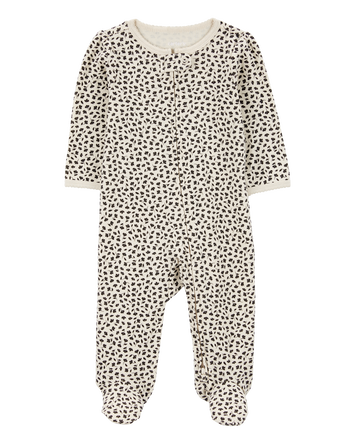 Baby Floral 2-Way Zip Cotton Sleeper, 
