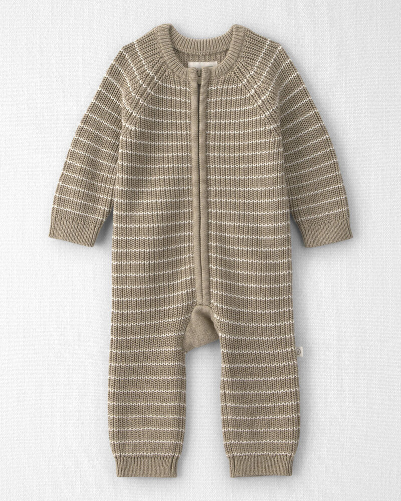 Baby Organic Cotton Sweater Knit Jumpsuit, image 1 of 4 slides