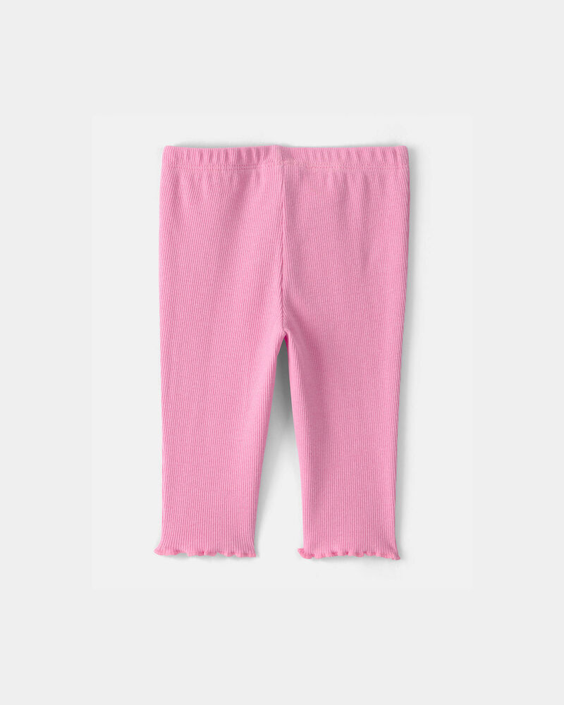 Baby Girl Rib Pants - Pink, image 2 of 4 slides