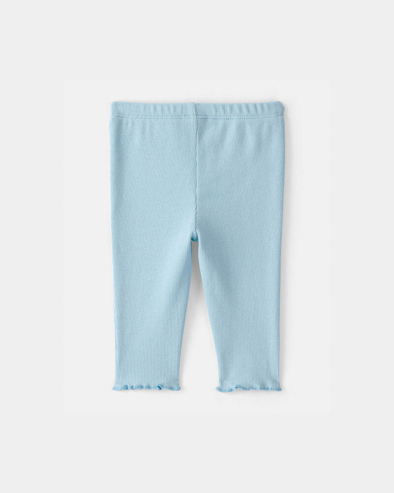 Baby Girl Rib Pants - Blue, image 2 of 4 slides