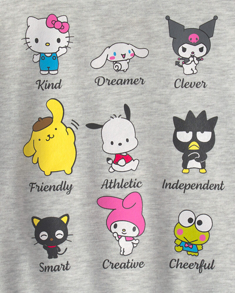 Filles - Chandail en jersey bouclette Hello Kitty&reg; - Gris, image 4 sur 4 diapositives