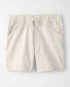 Boys Organic Cotton Shorts in Cream, image 1 of 5 slides