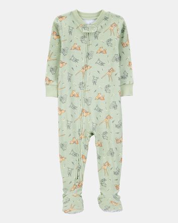 Baby Bambi Snug Fit Cotton Footie 1-Piece Pyjamas, 
