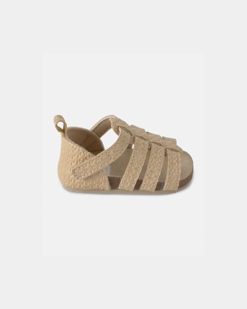 Baby Girl Strappy Sandals - Brown, image 2 of 6 slides