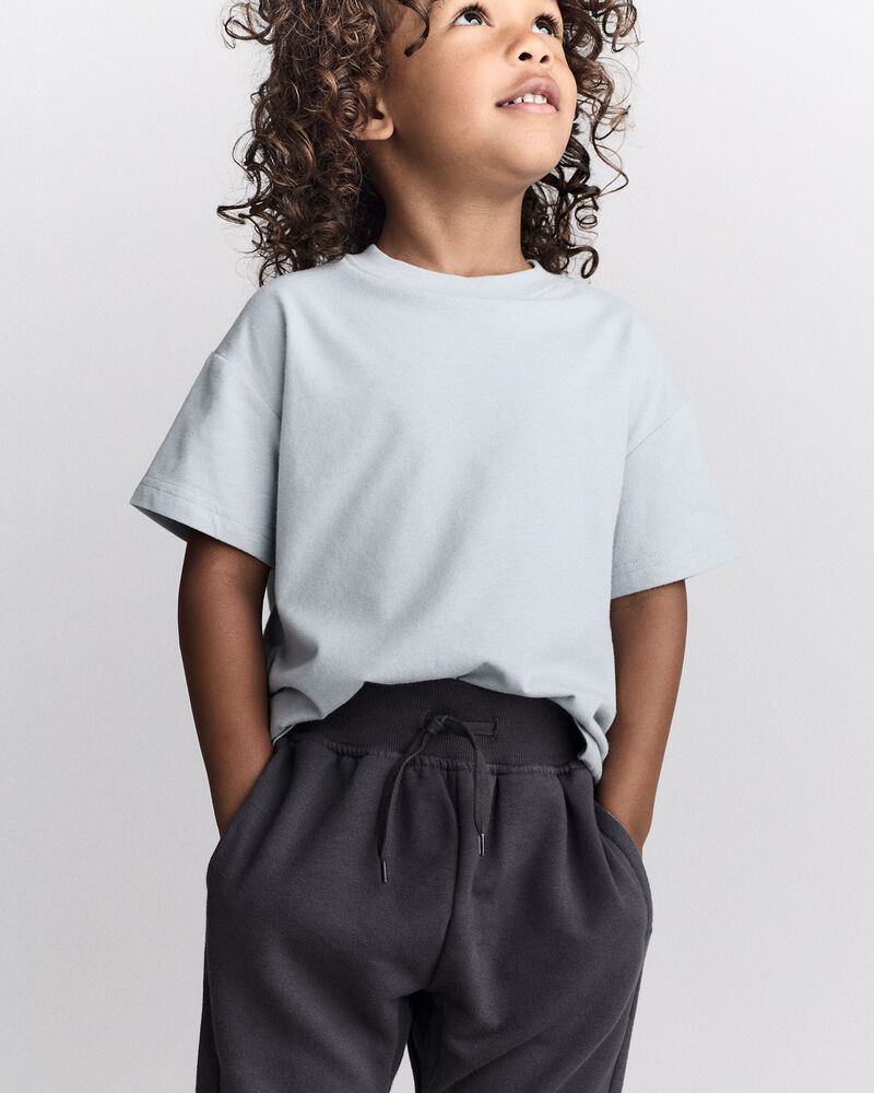 Toddler Neutral Short-Sleeve Relaxed Graphic Tee - Light Blue, image 4 of 6 slides