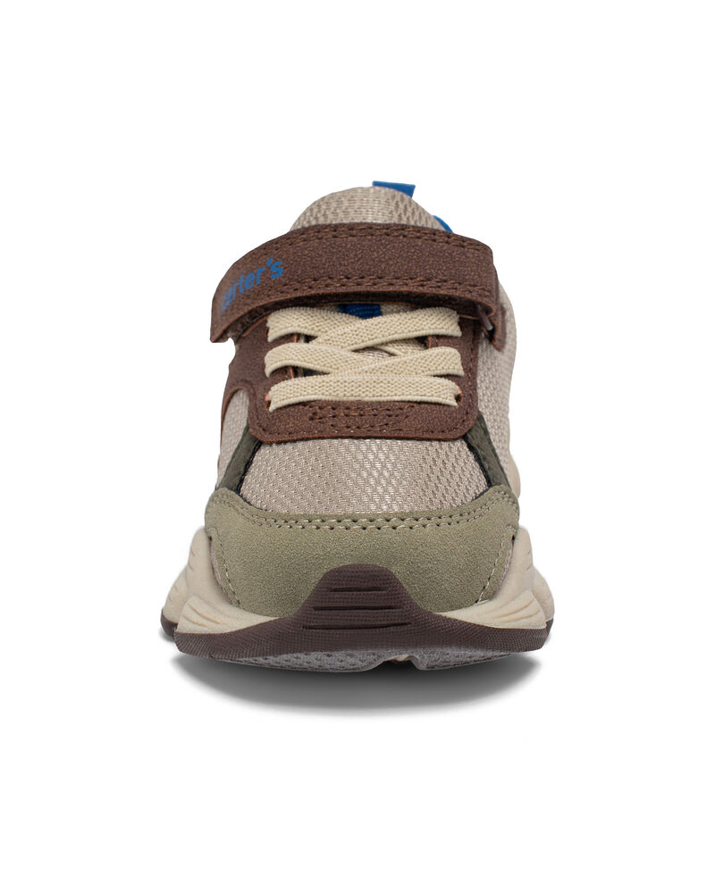 Toddler Boy Athletic Sneakers - Brown, image 3 of 6 slides