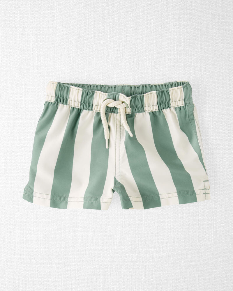 Baby Boy Recycled Striped Swim Trunks, image 1 of 4 slides