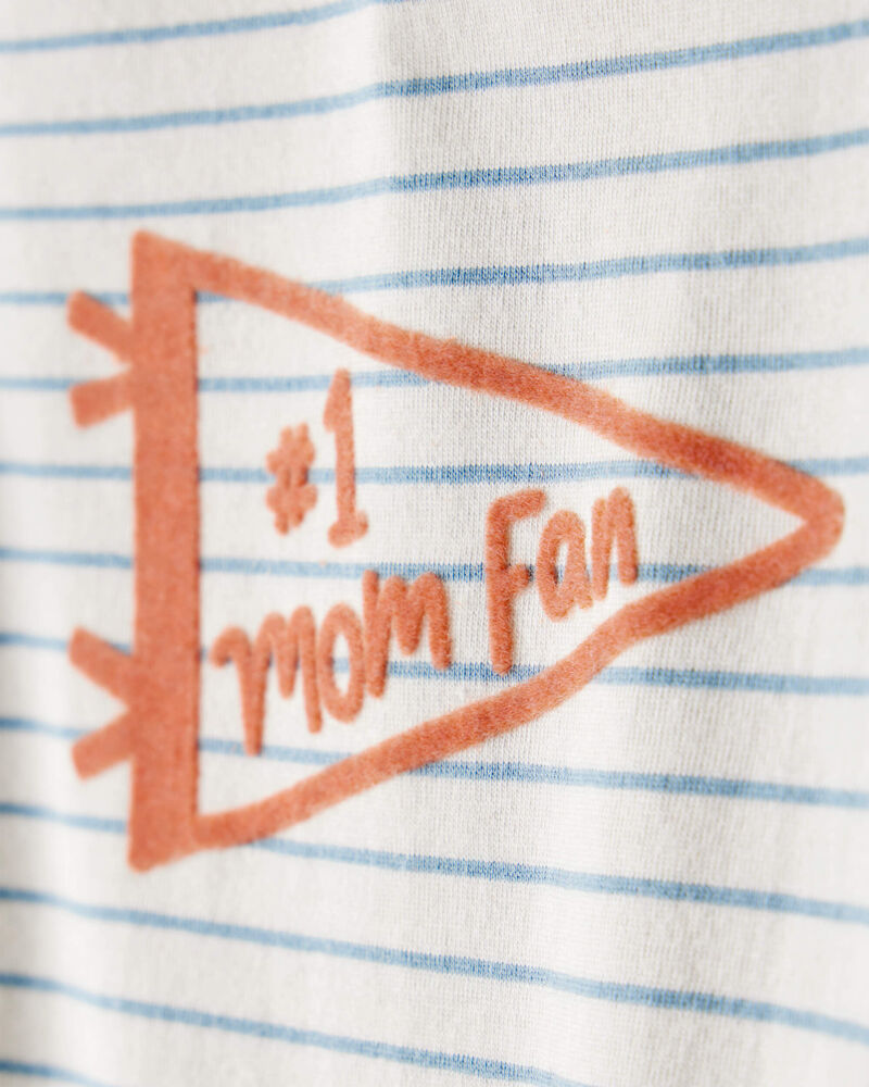 Baby Boy Mom Fan Long-Sleeve Graphic Bodysuit, image 2 of 4 slides