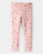 Toddler Girl Apple Print Leggings, image 1 of 4 slides