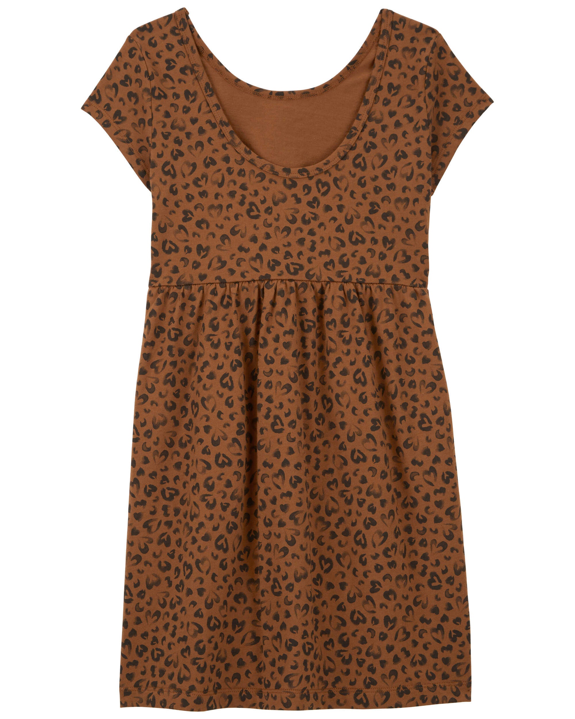 Girls leopard dress top
