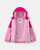 Filles - Blouson mi-&eacute;paisseur doubl&eacute; de molleton pour fille - Fuchsia, image 2 sur 3 diapositives