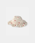 B&eacute;b&eacute; fille - Chapeau de soleil Canada - Blanc, image 2 sur 2 diapositives