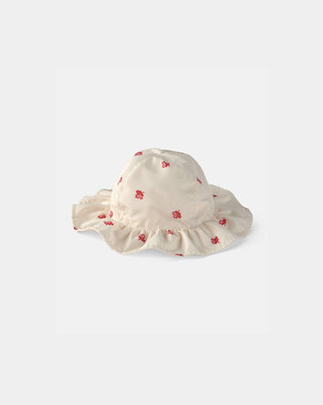 Baby Girl Canada Day Sunhat -White, 