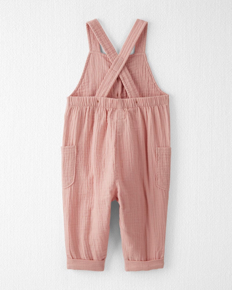Baby Organic Cotton Gauze Overalls, image 2 of 5 slides