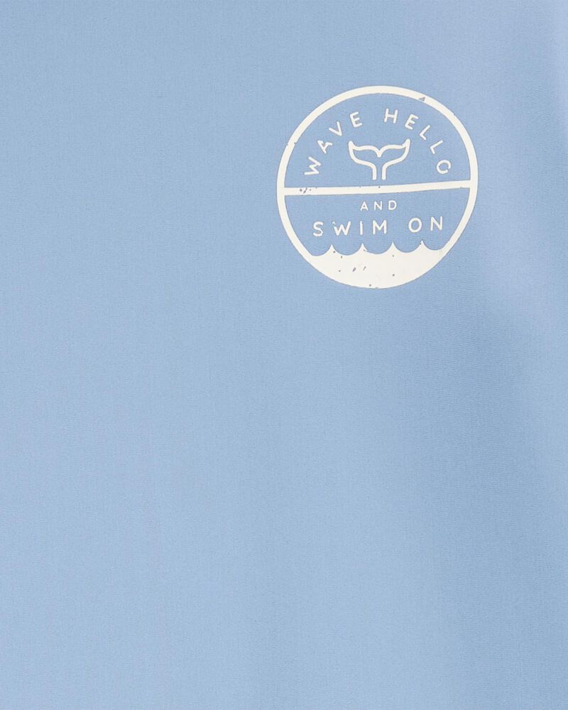 Baby Boy Whale Rashguard Set - Blue, image 4 of 6 slides
