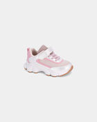 Toddler Girl Athletic Shoe - White/Pink, image 1 of 6 slides