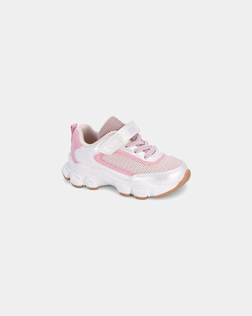 Toddler Girl Athletic Shoe - White/Pink, 