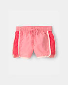 Tout-petit fille - Short de sport aux couleurs contrast&eacute;es - Rose, image 1 sur 4 diapositives