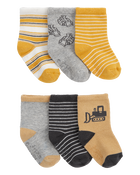 Baby 6-Pack Construction Socks, image 1 of 2 slides
