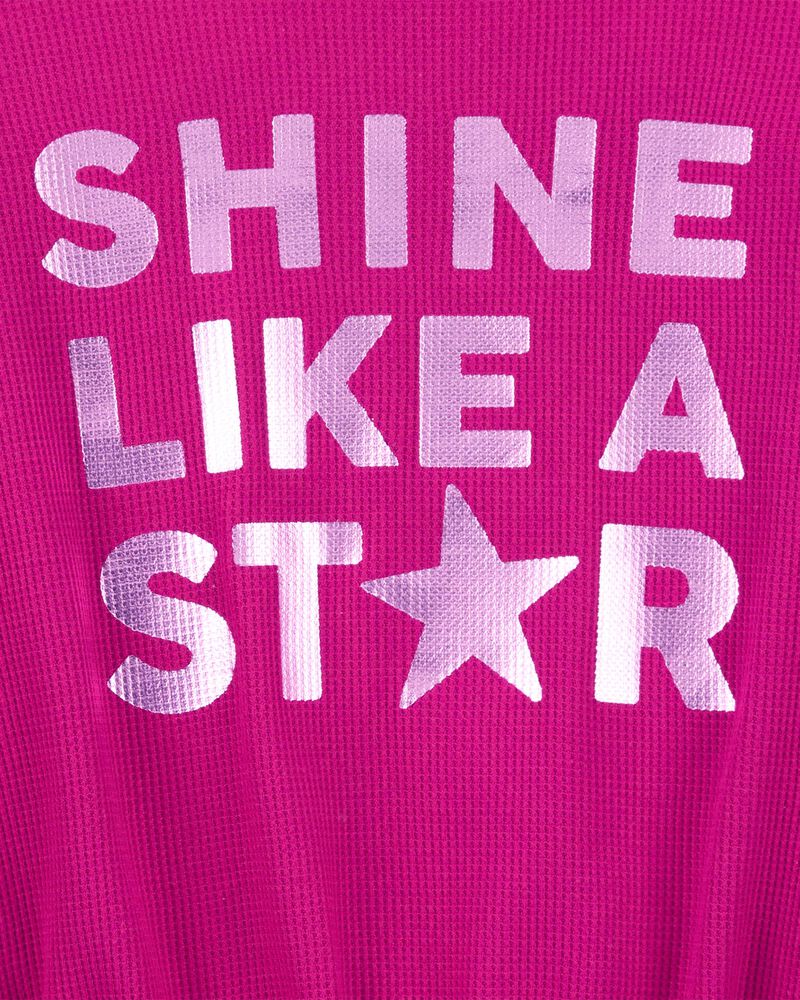Kid Shine Like A Star Metallic Thermal Top, image 3 of 4 slides