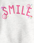 Baby Girl Smile French Terry Long-Sleeve Top & Skirt Set, image 4 of 6 slides
