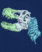 Boys Dinosaur Short-Sleeve Graphic Tee - Navy, image 2 of 3 slides